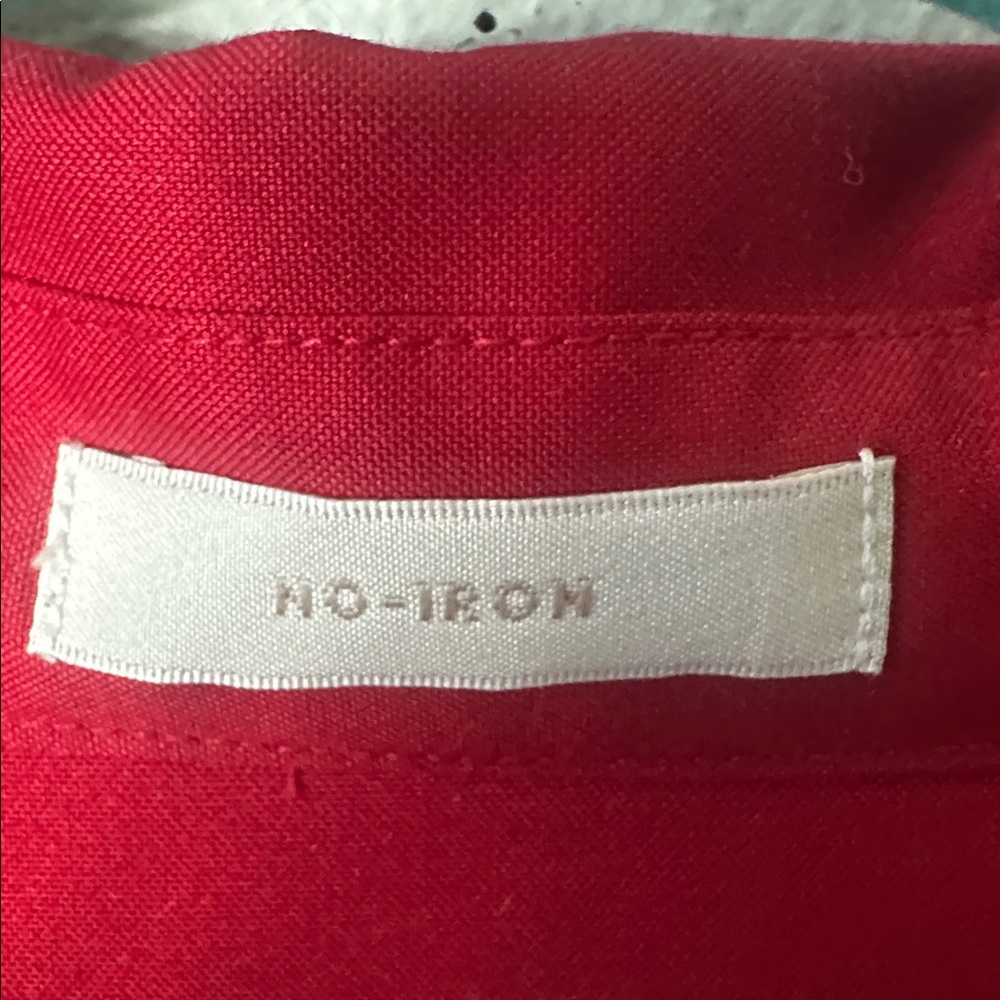 Chicos No Iron S Sateen Tunic Button Front Stiletto Long Sleeve NWOTChico 4 =XL - Picture 5 of 7